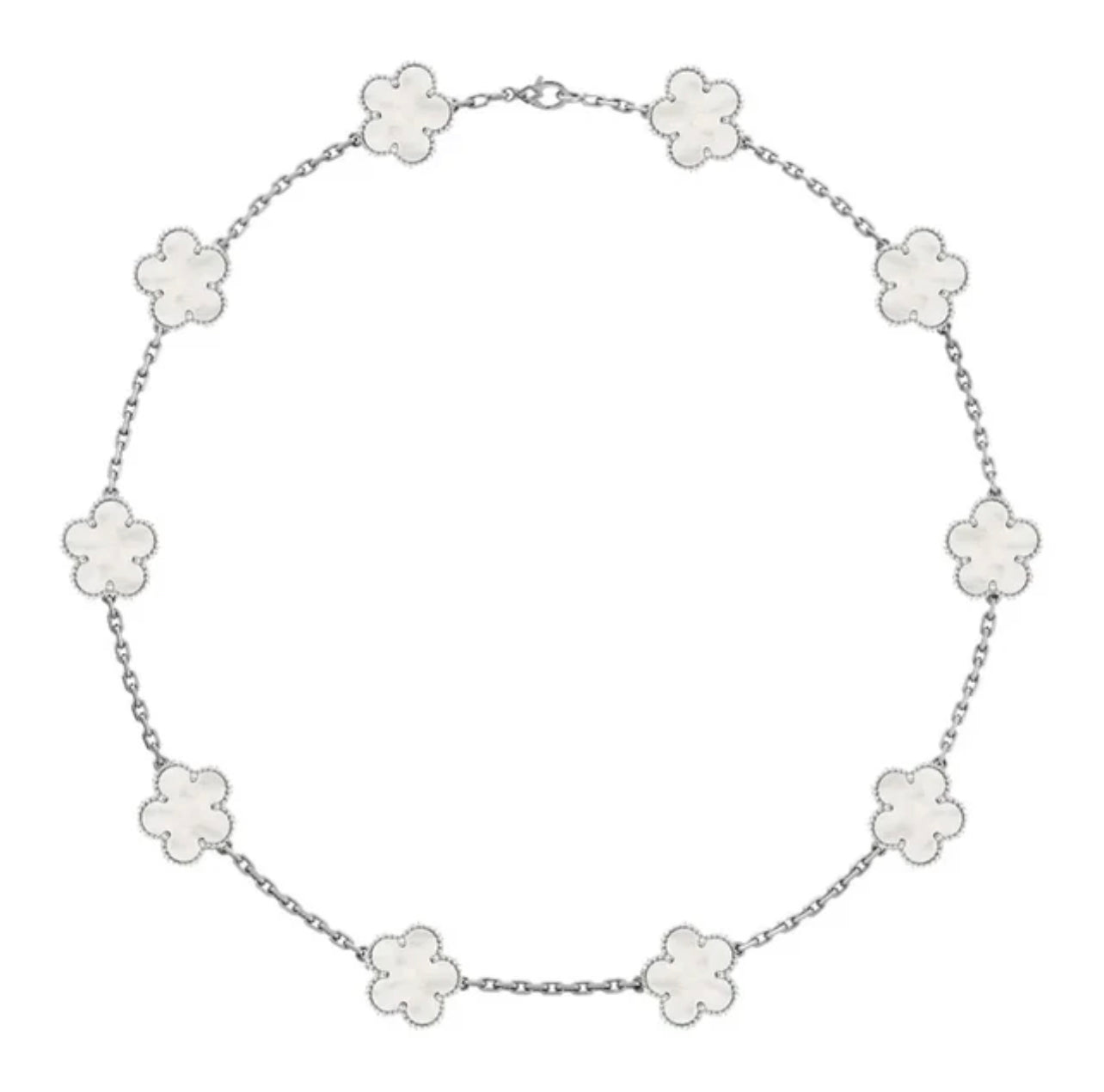 Five Petal Flower Copper Necklace